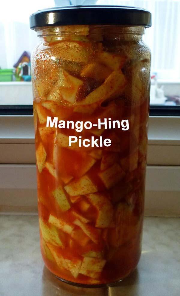 Mango Pickle with Asafoetida  - Hot!