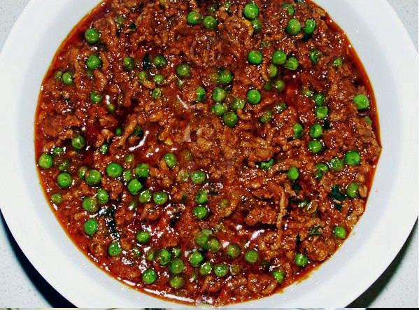 Keema Mince Meat and Peas Curry