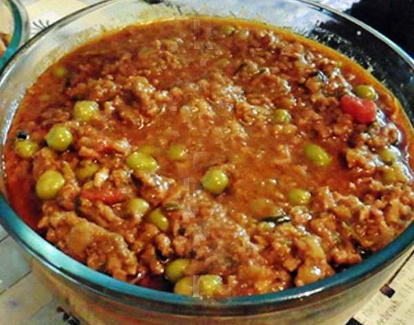 Keema Mince Meat and Peas Curry