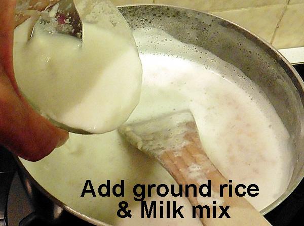 Ground Rice and Peanut Phirni Milk Pudding