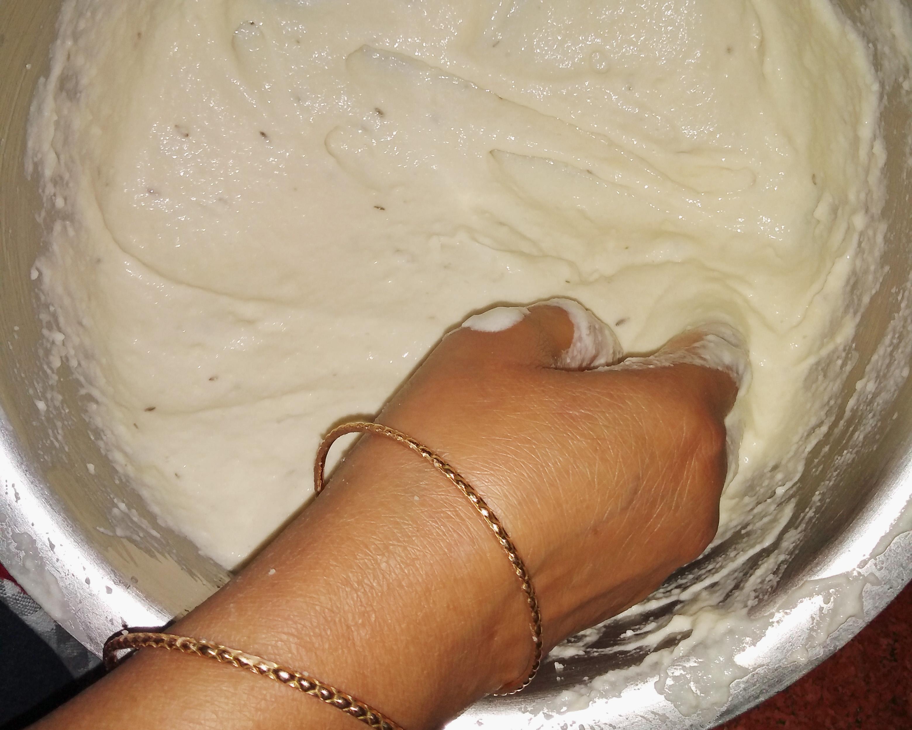 Dahi Pakories, Urad & Mung Dal Dumplings in Yoghurt Sauce