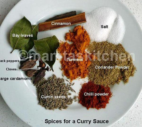 Basic Curry Sauce  1 For Meat, Chicken, Fish or Vegetables And Variations