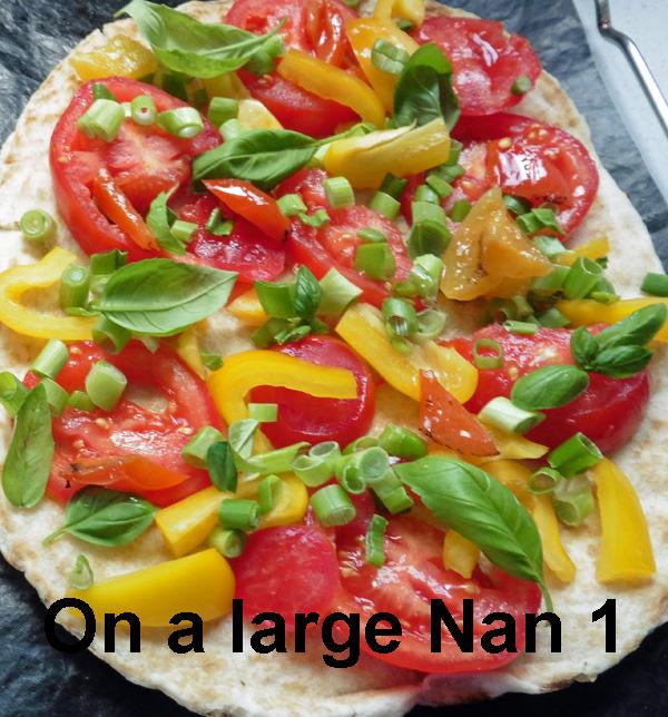Pizza 5, Mamta's 10 Minute Naan or Pitta Bread or Corn Bread or Khobez Bread Base Pizza