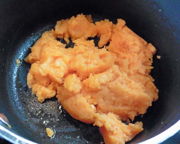Sweet Potato Halva or Burfi or Squares