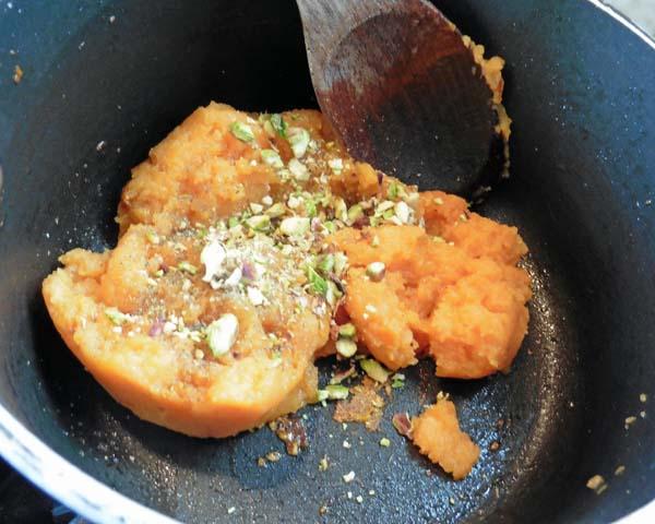 Sweet Potato Halva or Burfi or Squares