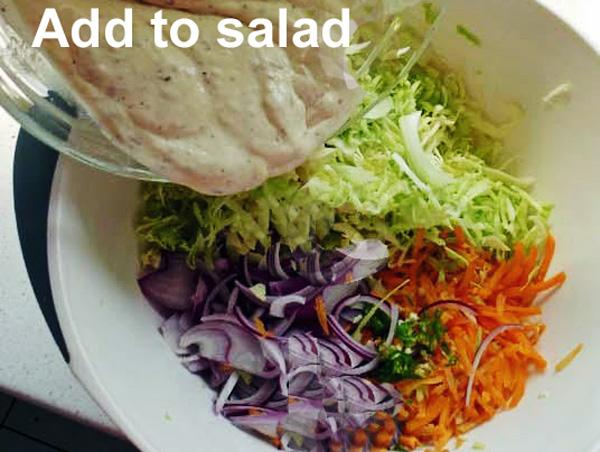 Coleslaw - 3, Indian Cabbage, Carrot And Onion Salad