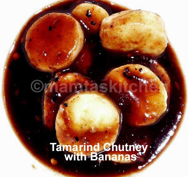 Tamarind Chutney with Banana