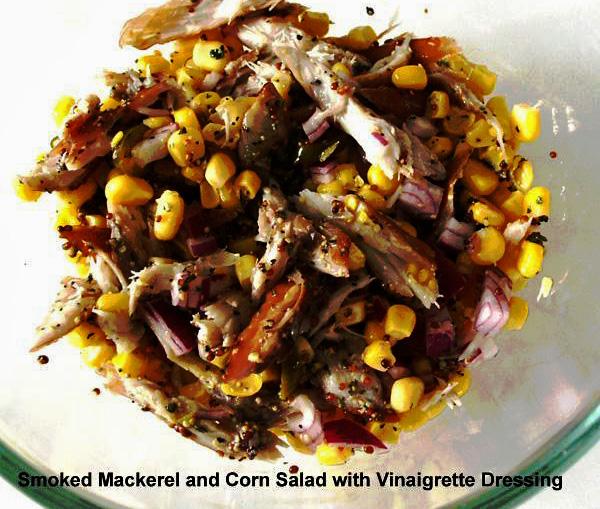 Smoked Mackerel Salad 4, With Corn Or Beans