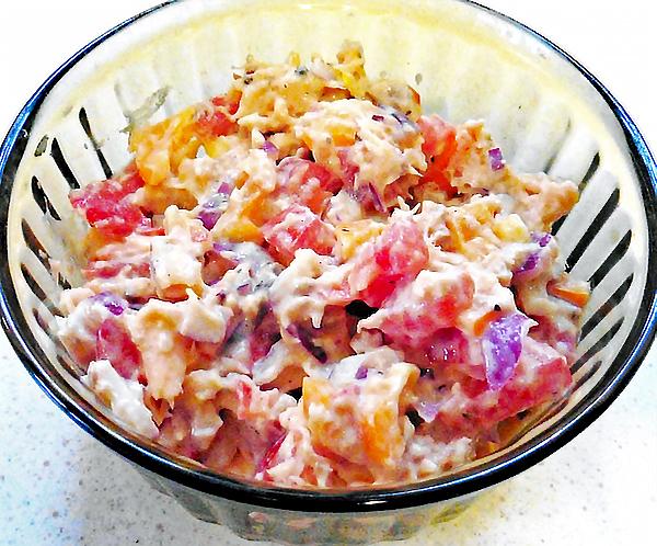 Salmon or Tuna Fish or White Crab Meat & Corn Salad