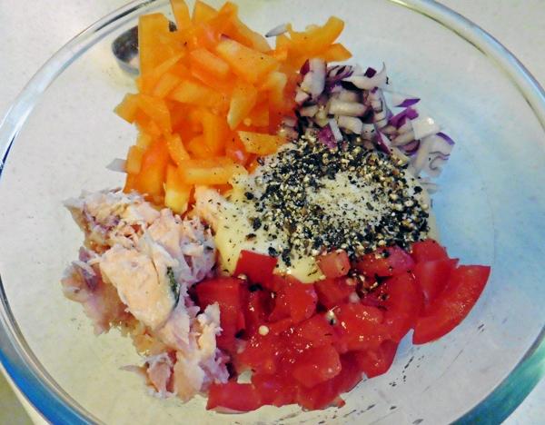 Salmon or Tuna Fish or White Crab Meat & Corn Salad