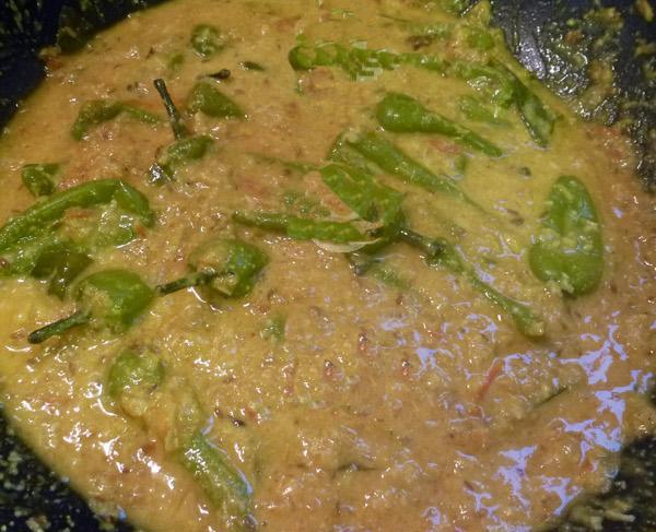 Mirchi Ka Saalan 1-Curried Green Chilli for Biryani