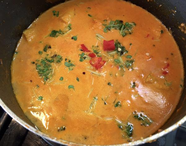 Easiest Fish Curry With Cream of Coconut And Made Mustard