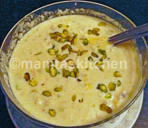 Makhana (Gorgon or Fox Nuts) Kheer, Milk Pudding