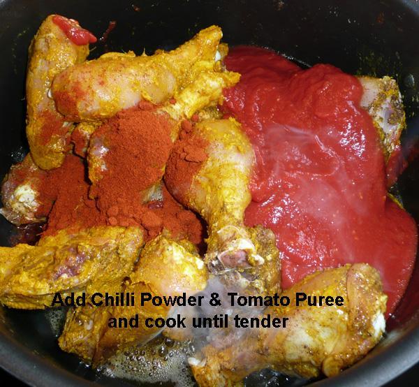Chicken Jalfrezi - A Curry with Tomatoes and Capsicum)