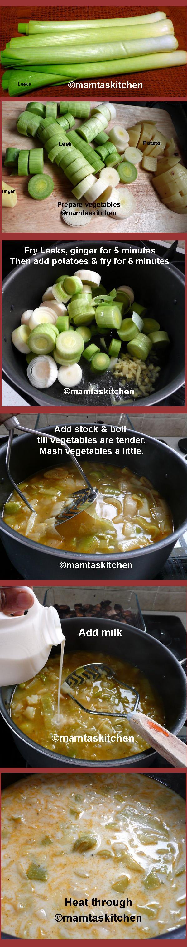 Leek And Potato Soup 1, Mamta’s 