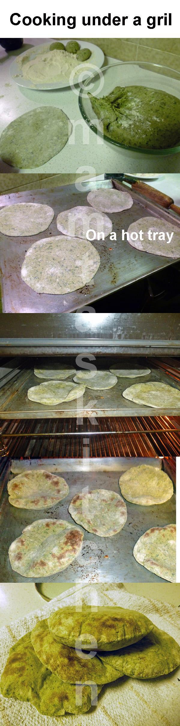 Roti or Paratha With Spinach 
