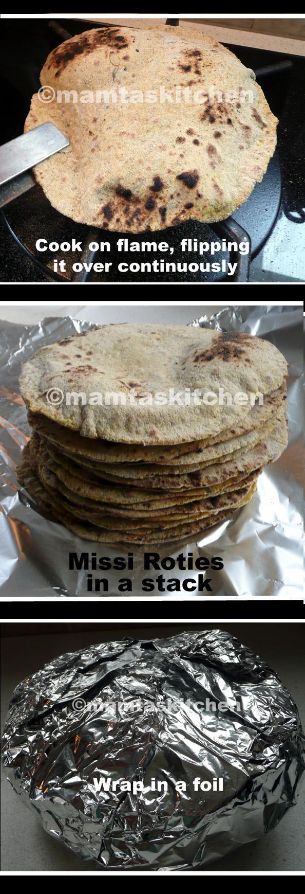 Missi Roti 3, Wheat And Bengal Gram Flour Mix, With Fenugreek Leaves