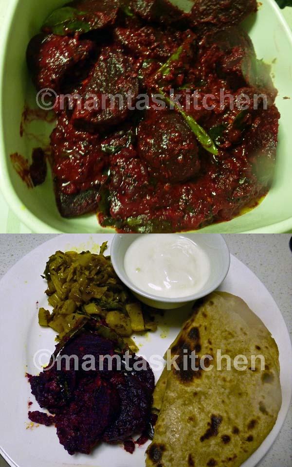 Beetroot Curry-Mysore Style (Onion Free)