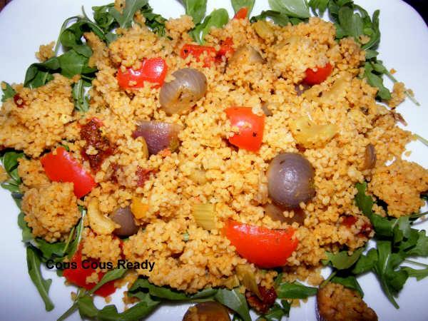 Couscous Salad - 4, Vegetarian or with Chicken/Meat