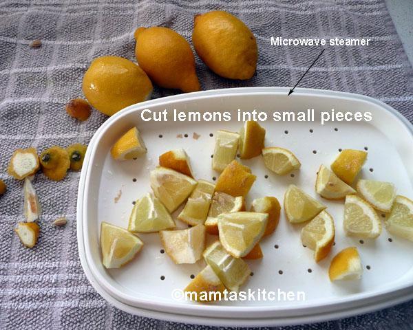 Lemon Pickle - 9, A Quick Microwave Method