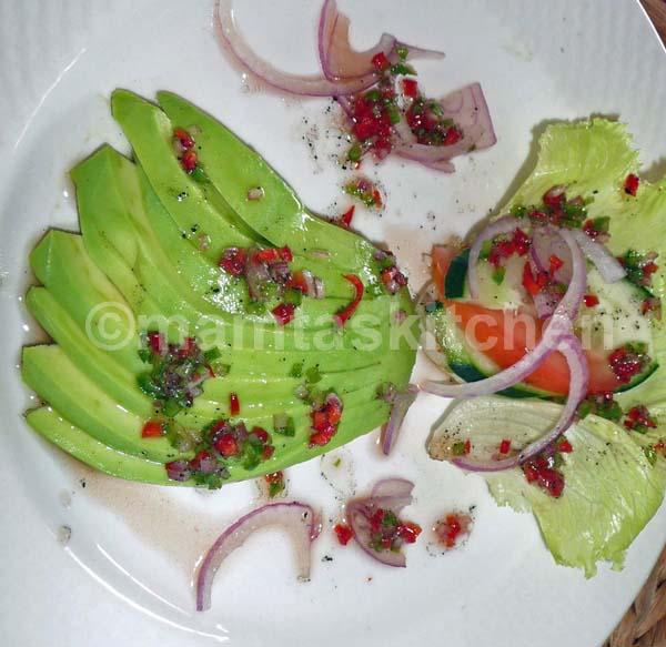 Avocado Fan Salad
